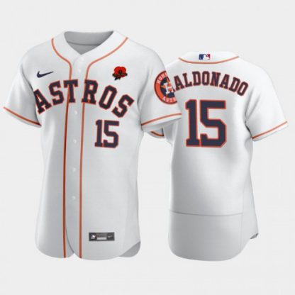 Houston Houston Astros #15 Martin Maldonado Men's Nike Authentic 2021 Memorial Day MLB Jersey - White