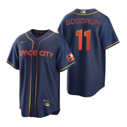 Houston Houston Astros #11 Niko Goodrum Navy Men's Nike Game 2022 City Connect MLB Jersey