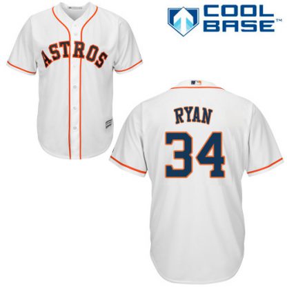 Houston Astros #34 Nolan Ryan White New Cool Base Stitched MLB Jersey