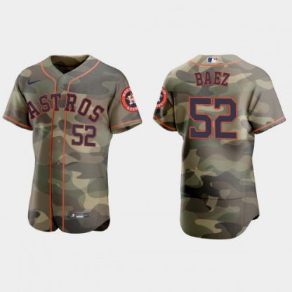 Houston Houston Astros #52 Pedro Baez Men's Nike 2021 Armed Forces Day Authentic MLB Jersey -Camo