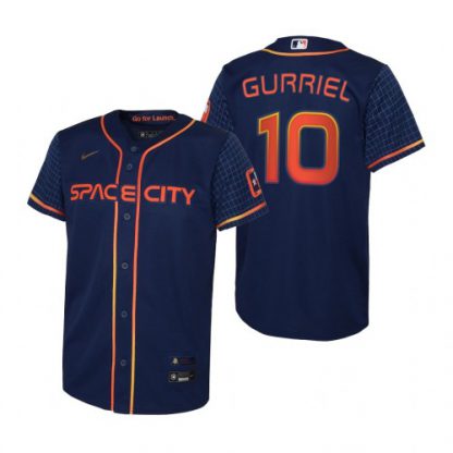 Houston Houston Astros #10 Yuli Gurriel Navy Youth Nike 2022 City Connect Replica MLB Jersey
