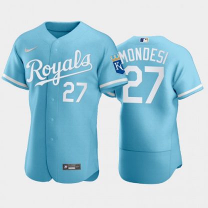Kansas City Kansas City Royals #27 Adalberto Mondesi Men's Nike Powder Blue 2022 Authentic Jersey