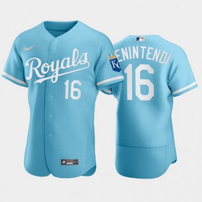 Kansas City Kansas City Royals #16 Andrew Benintendi Men's Nike Powder Blue 2022 Authentic Jersey
