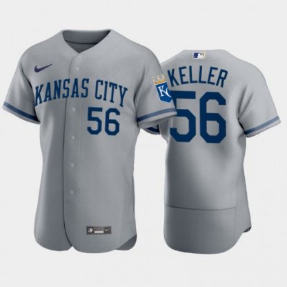 Kansas City Kansas City Royals #56 Brad Keller Men's Nike 2022 Authentic Gray Jersey
