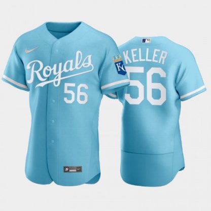 Kansas City Kansas City Royals #56 Brad Keller Men's Nike Powder Blue 2022 Authentic Jersey