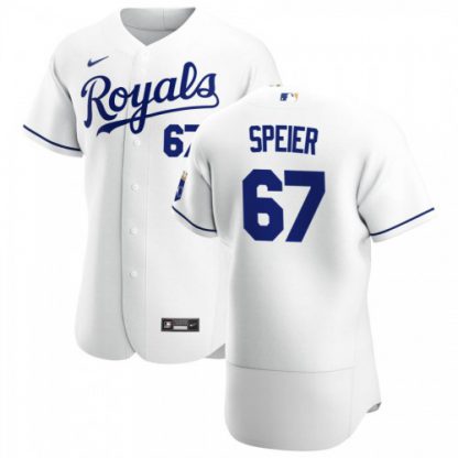 Kansas City Kansas City Royals #67 Gabe Speier Men's Nike White Home 2020 Authentic Player MLB Jersey