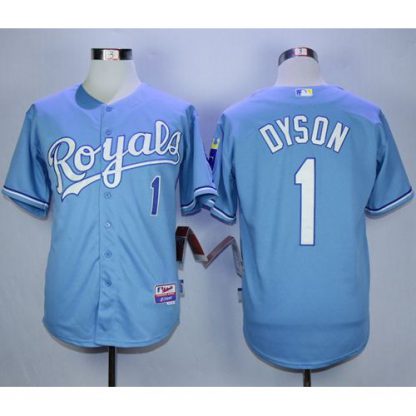 Kansas City Royals #1 Jarrod Dyson Light Blue Alternate 1 Cool Base Stitched MLB Jersey