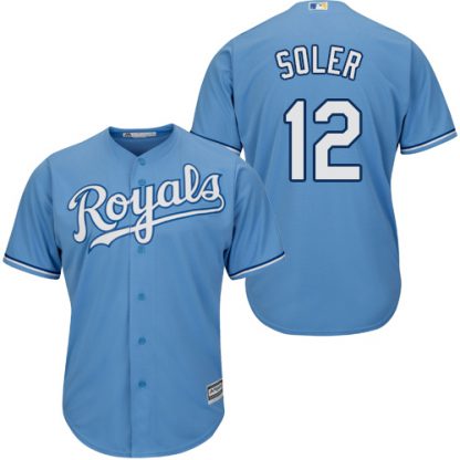 Kansas City Royals #12 Jorge Soler Light Blue Cool Base Stitched Youth MLB Jersey