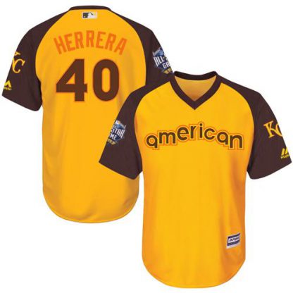 Kansas City Royals #40 Kelvin Herrera Gold 2016 All-Star American League Stitched Youth MLB Jersey