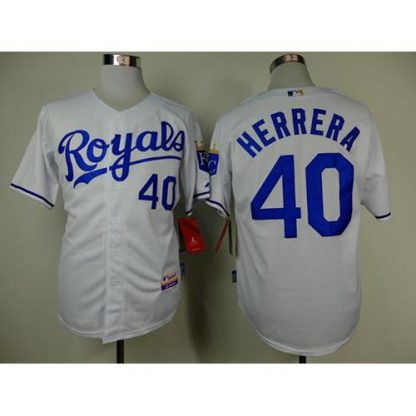 Kansas City Royals #40 Kelvin Herrera White Cool Base Stitched MLB Jersey