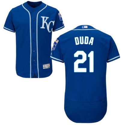 Kansas City Royals #21 Lucas Duda Royal Blue Flexbase Authentic Collection Stitched MLB Jersey