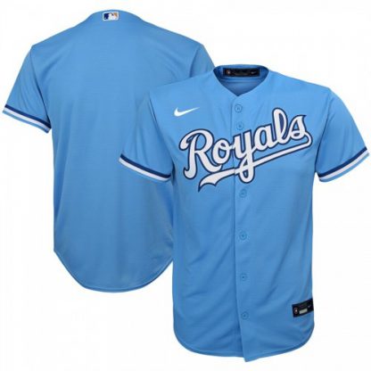 Kansas City Kansas City Royals Nike Youth Alternate 2020 MLB Team Jersey Light Blue