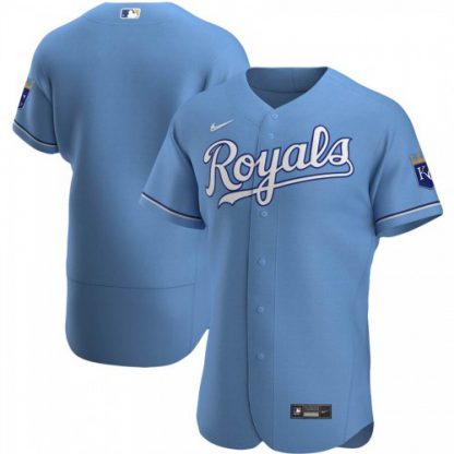 Kansas City Kansas City Royals Men's Nike Light Blue Alternate 2020 Authentic MLB Jersey