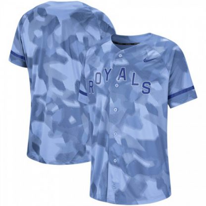 Kansas City Kansas City Royals Nike Camo Jersey Blue