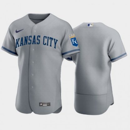 Kansas City Kansas City Royals Blank Men's Nike 2022 Authentic Gray Jersey
