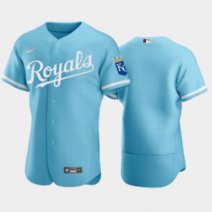 Kansas City Kansas City Royals Blank Men's Nike Powder Blue 2022 Authentic Jersey