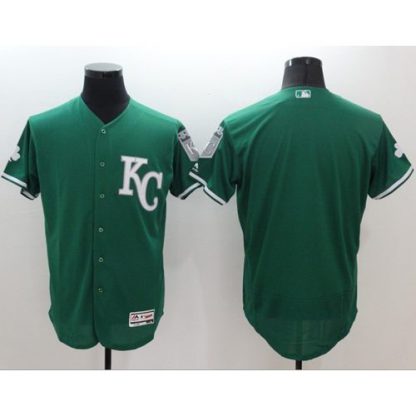 Kansas City Royals Blank Green Celtic Flexbase Authentic Collection Stitched MLB Jersey