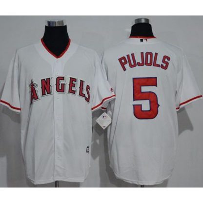 Los Angeles Angels of Anaheim #5 Albert Pujols White New Cool Base Stitched MLB Jersey
