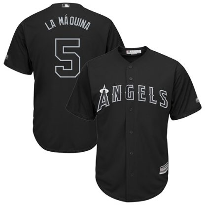 Los Angeles Angels of Anaheim #5 Albert Pujols Black "La Maquina" Players Weekend Cool Base Stitched MLB Jersey