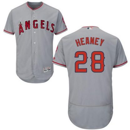 Los Angeles Angels of Anaheim #28 Andrew Heaney Grey Flexbase Authentic Collection Stitched MLB Jersey