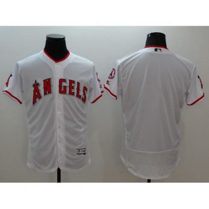 Los Angeles Angels of Anaheim Blank White Flexbase Authentic Collection Stitched MLB Jersey