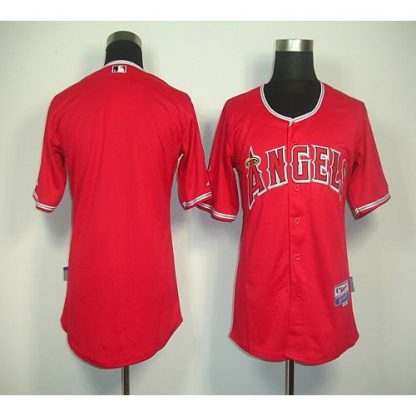 Los Angeles Angels of Anaheim Blank Red Cool Base Stitched MLB Jersey