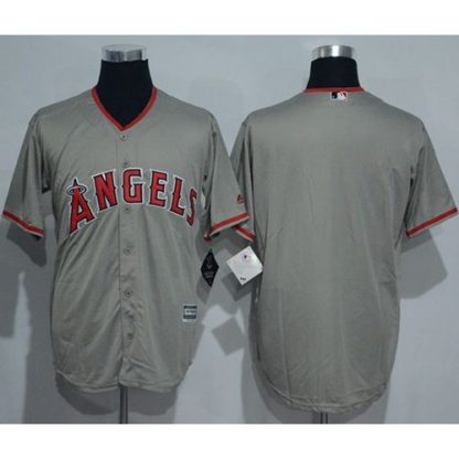 Los Angeles Angels of Anaheim Blank Grey New Cool Base Stitched MLB Jersey