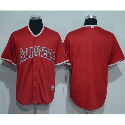Los Angeles Angels of Anaheim Blank Red New Cool Base Stitched MLB Jersey