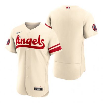 Los Angeles Los Angeles Angels Blank Cream Men's MLB Nike Authentic 2022 City Connect Jersey