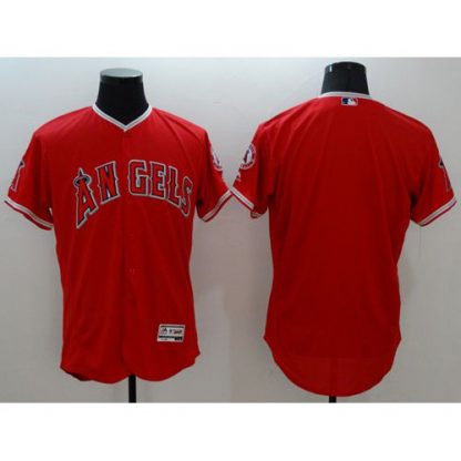 Los Angeles Angels of Anaheim Blank Red Flexbase Authentic Collection Stitched MLB Jersey