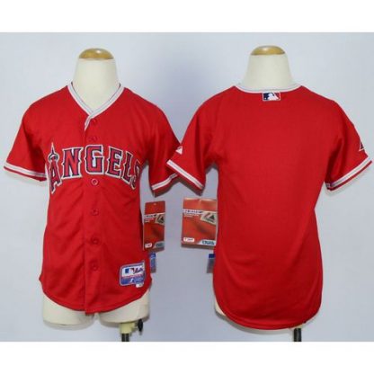 Los Angeles Angels Blank Red Cool Base Stitched Youth MLB Jersey