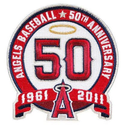 Stitched Los Angeles Los Angeles Angels 50th Anniversary Jersey Patch