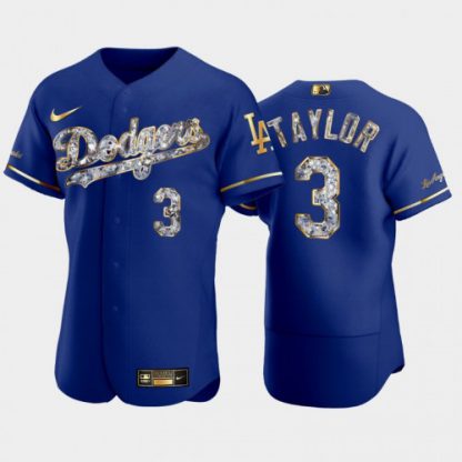 Los Angeles Los Angeles Dodgers #3 Chris Taylor Men's Nike Diamond Edition MLB Jersey - Royal
