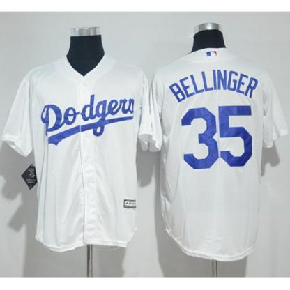 Los Angeles Dodgers #35 Cody Bellinger White New Cool Base Stitched MLB Jersey