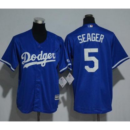 Los Angeles Dodgers #5 Corey Seager Blue Cool Base Stitched Youth MLB Jersey