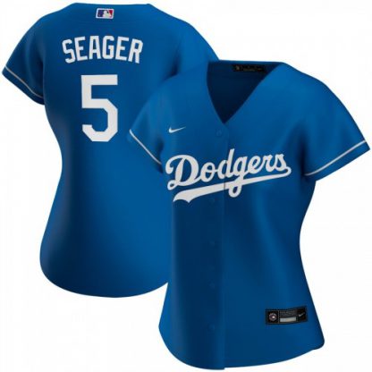 Los Angeles Los Angeles Dodgers #5 Corey Seager Nike Women's Alternate 2020 MLB Player Jersey Royal