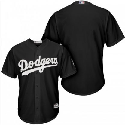 Los Angeles Dodgers Blank Black Turn Back The Clock Stitched MLB Jersey