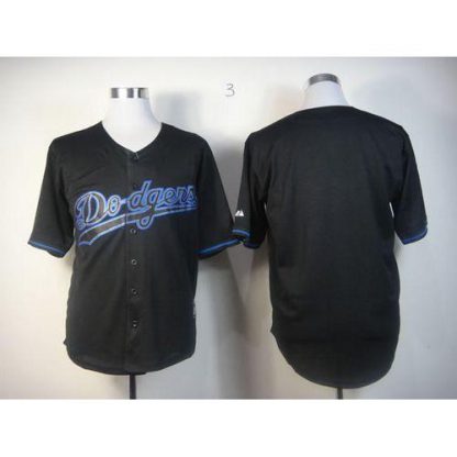 Los Angeles Dodgers Blank Black Fashion Stitched MLB Jersey