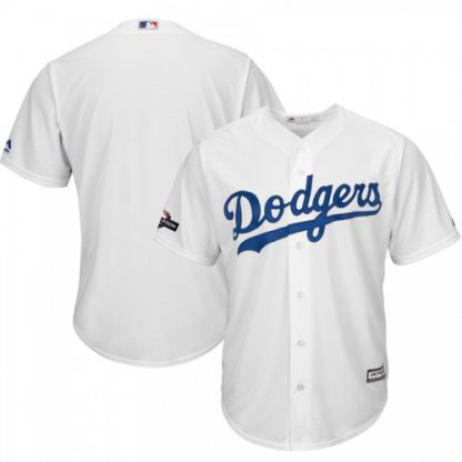 Los Angeles Los Angeles Dodgers Majestic 2019 Postseason Home Official Cool Base Player Jersey White
