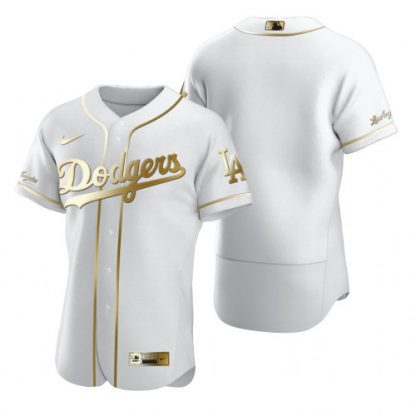 Los Angeles Los Angeles Dodgers Blank White Nike Men's Authentic Golden Edition MLB Jersey