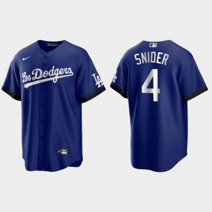 Los Angeles Los Angeles Dodgers #4 Duke Snider Nike Men's 2021 City Connect Game MLB Jersey Royal