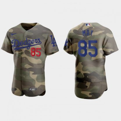 Los Angeles Los Angeles Dodgers #85 Dustin May Men's Nike 2021 Armed Forces Day Authentic MLB Jersey -Camo