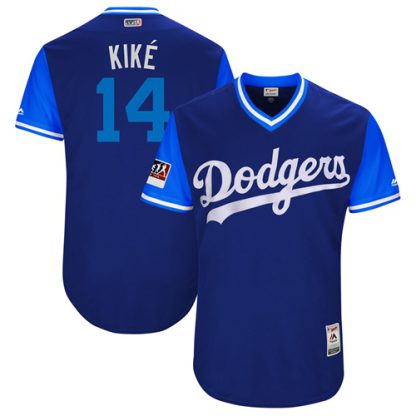 Los Angeles Dodgers #14 Enrique Hernandez Royal "Kike" Players Weekend Authentic Stitched MLB Jersey