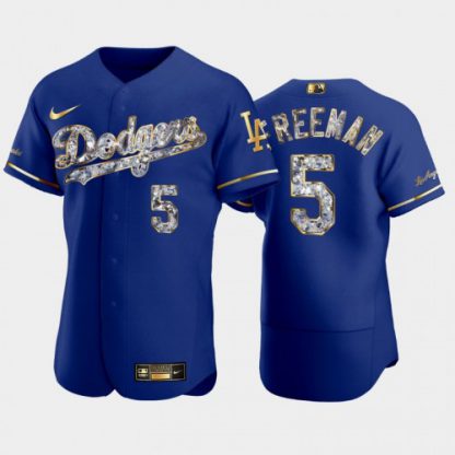 Los Angeles Los Angeles Dodgers #5 Freddie Freeman Men's Nike Diamond Edition MLB Jersey - Royal