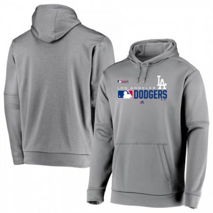 Los Angeles Los Angeles Dodgers Majestic Authentic Collection Team Distinction Pullover Hoodie Platinum
