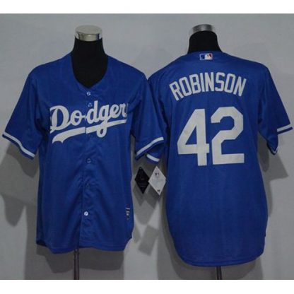 Los Angeles Dodgers #42 Jackie Robinson Blue Cool Base Stitched Youth MLB Jersey