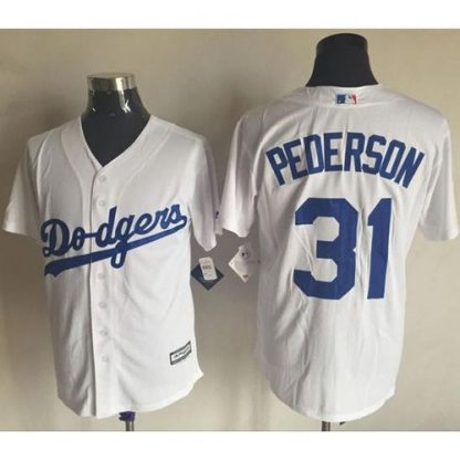 Los Angeles Dodgers #31 Joc Pederson White New Cool Base Stitched MLB Jersey
