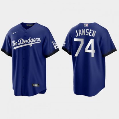 Los Angeles Los Angeles Dodgers #74 Kenley Jansen Nike Men's 2021 City Connect Game MLB Jersey Royal