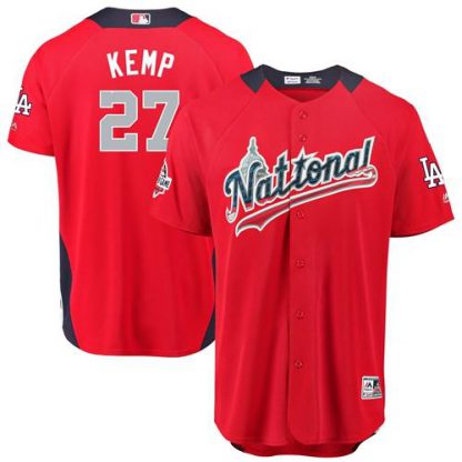 Los Angeles Dodgers #27 Matt Kemp Red 2018 All-Star National League Stitched MLB Jersey