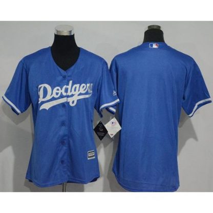 Los Angeles Dodgers Blank Blue Women's Fashion Stitched MLB Jersey